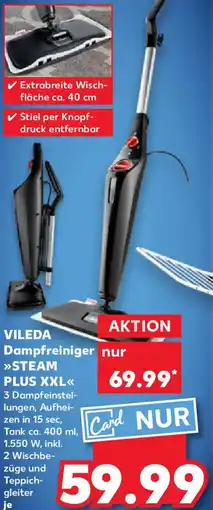 Kaufland VILEDA Dampfreiniger STEAM PLUS XXL Angebot