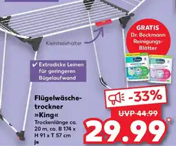 Kaufland Flügelwäsche- trockner King Angebot