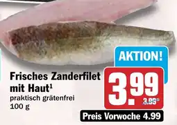 HIT Frisches Zanderfilet mit Haut Angebot