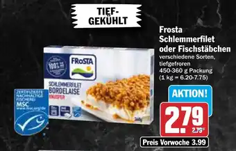 HIT Frosta Schlemmerfilet oder Fischstäbchen Angebot