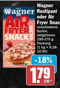 HIT Wagner Rustipani oder Air Fryer Snack Angebot