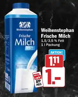 HIT Weihenstephan Frische Milch Angebot