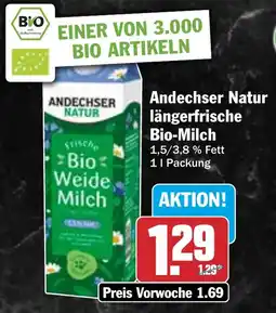 HIT Andechser Natur längerfrische Bio-Milch Angebot