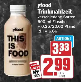 HIT yfood Trinkmahlzeit Angebot