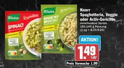 HIT Knorr Spaghetteria, Veggie oder Activ-Gerichte Angebot