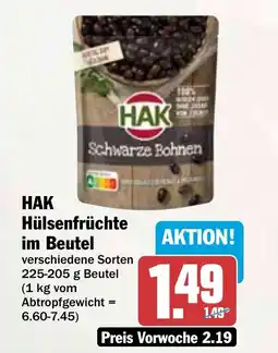 HIT HAK Hülsenfrüchte im Beutel Angebot