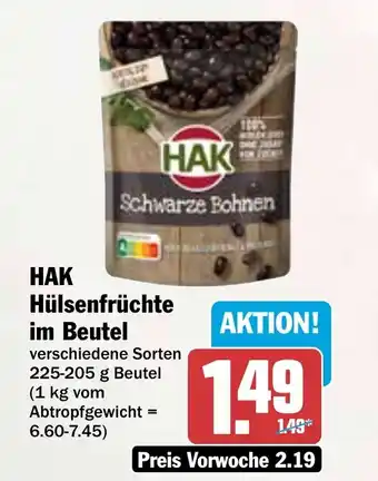 HIT HAK Hülsenfrüchte im Beutel Angebot