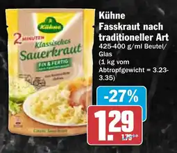 HIT Kühne Fasskraut nach traditioneller Art Angebot