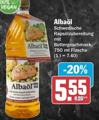 HIT Albaöl Schwedische Rapsölzubereitung Angebot