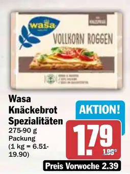 HIT Wasa Knäckebrot Spezialitäten Angebot