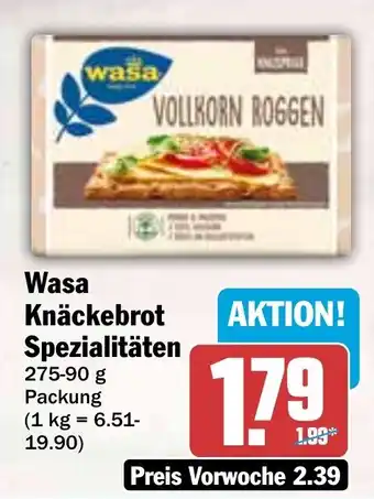 HIT Wasa Knäckebrot Spezialitäten Angebot