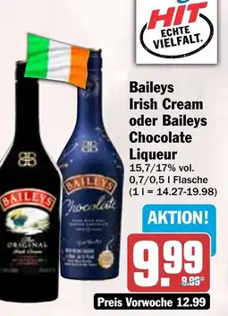 HIT Baileys Irish Cream oder Baileys Chocolate Liqueur Angebot
