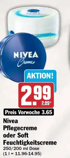 HIT Nivea Pflegecreme oder Soft Feuchtigkeitscreme Angebot