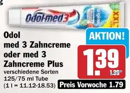 HIT Odol med 3 Zahncreme oder med 3 Zahncreme Plus Angebot