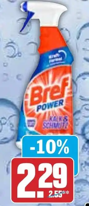 HIT Bref Power Reiniger Kalk & Schmutz oder WC Reiniger Angebot