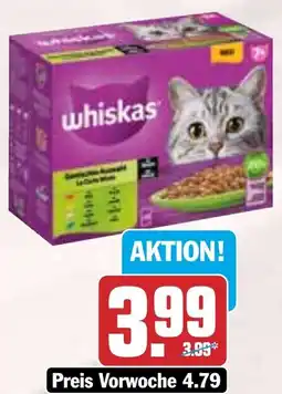 HIT whiskas Katzenfutter Multipack Angebot