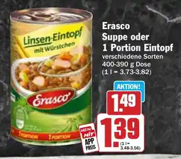 HIT Erasco Suppe oder 1 Portion Eintopf Angebot