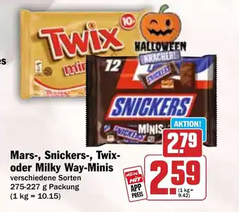 HIT Mars-, Snickers-, Twix- oder Milky Way-Minis Angebot