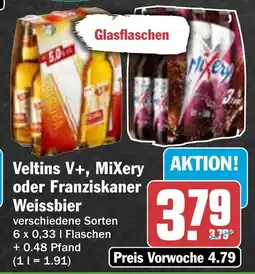 HIT Veltins V+, MiXery oder Franziskaner Weissbier Angebot