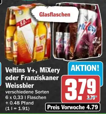 HIT Veltins V+, MiXery oder Franziskaner Weissbier Angebot