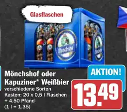 HIT Mönchshof oder Kapuziner Weißbier Angebot