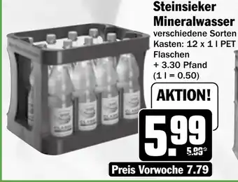 HIT Steinsieker Mineralwasser Angebot