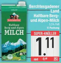 E-Center Berchtesgadener Land Haltbare Berg- und Alpen-Milch Angebot