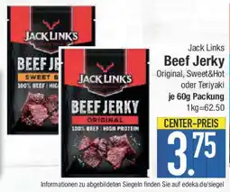 E-Center Jack Links Beef Jerky Original, Sweet&Hot oder Teriyaki Angebot