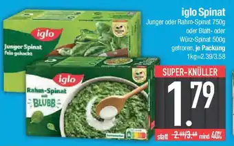E-Center iglo Spinat Angebot