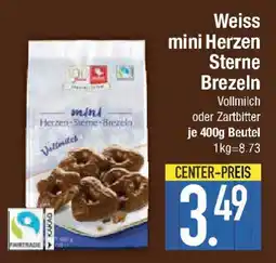 E-Center Weiss mini Herzen Sterne Brezeln Vollmilch Angebot