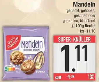 E-Center GUT & GUNSTIG Mandeln Angebot