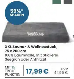 E-Center XXL Sauna- & Wellnesstuch, 75 x 200 cm Angebot