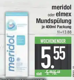 E-Center meridol oder elmex Mundspülung Angebot