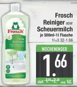 E-Center Frosch Reiniger oder Scheuermilch Angebot