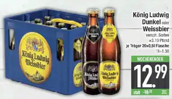 E-Center König Ludwig Dunkel oder Weissbier Angebot