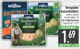 E-Center Bergader Käsescheiben Angebot