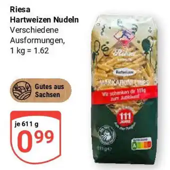 Globus Riesa Hartweizen Nudeln Angebot