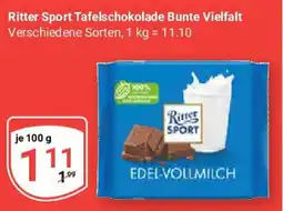 Globus Ritter Sport Tafelschokolade Bunte Vielfalt Angebot