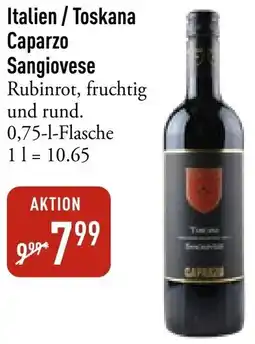 Galeria Markthalle Italien Toskana Caparzo Sangiovese Angebot