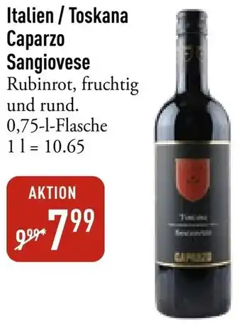 Galeria Markthalle Italien Toskana Caparzo Sangiovese Angebot