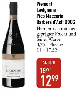 Galeria Markthalle Piemont Lavignone Pico Maccario Barbera d'Asti DOCG Angebot