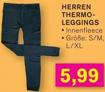 Herren thermo leggings