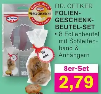 KODi Dr. oetker foliengeschenkbeutel-set Angebot