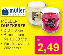 KODi Müller duftkerze Angebot