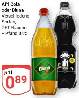Globus Afri Cola oder Bluna Angebot
