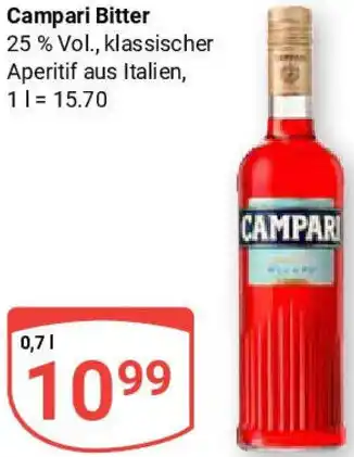 Globus Campari Bitter Angebot