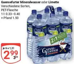 Globus Gaensefurter Mineralwasser oder Limette Angebot