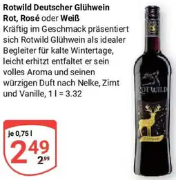 Globus Rotwild Deutscher Glühwein Rot, Rosé oder Weiß Angebot