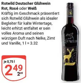 Globus Rotwild Deutscher Glühwein Rot, Rosé oder Weiß Angebot