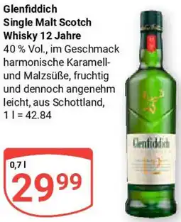 Globus Glenfiddich Single Malt Scotch Whisky 12 Jahre Angebot